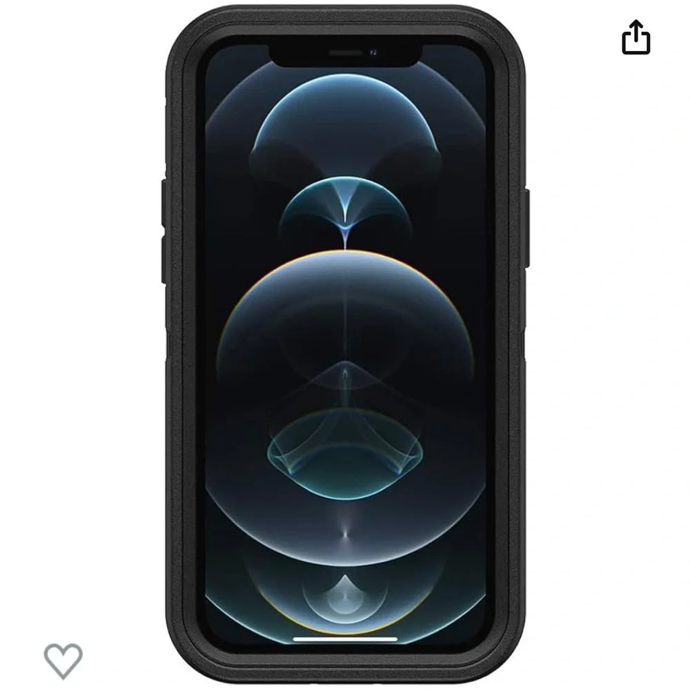 🆕 OtterBox iPhone 12 & iPhone 12 Pro Defender Series Screenless Case - Black - Picture 2 of 5